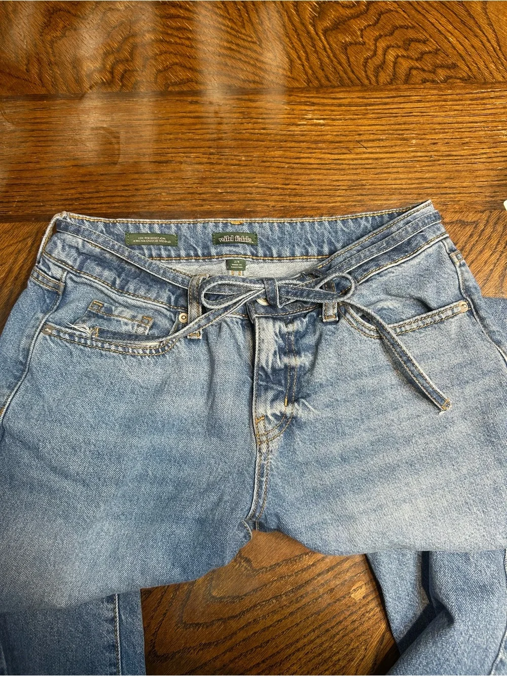 wild fable Light Blue Straight Leg Jeans - Picture 3 of 3